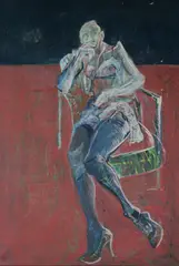 Jean Jacques Matti, Seated Portrait, Oil on canvas