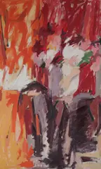 Hilda Shapiro, Abstract, Oil on canvas