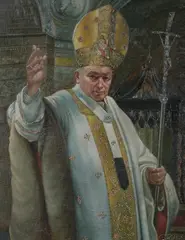 Ortiz, The Pope, Oil on canvas