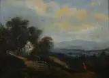 Journey Home by Continental School, JOURNEY HOME, oil on board, sold Sep 2012