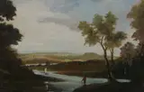 Jean-Charles François, Landscape, Oil on board