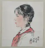 Zhou Si Cong, Portraits, Two portraits, ink and color on paper, signed and sealed