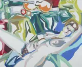 Emisela Hart, Reclining Nude, RECLINING NUDE, oil on canvas