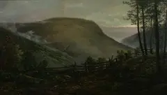 River Valley Landscape by J. Heyl Raser, Oil on canvas, offered Sep 2012