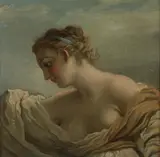 French School, Bather, BATHER, oil on board.