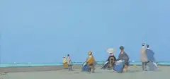 Victorian Beach Scene by Frederick H. McDuff, Oil on canvas, sold Sep 2012