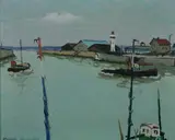Jacques Bouyssou, Honfleur, Oil on canvas