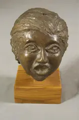 Gianfranco Maria Guerra, Untitled, CANTORE, bronze with patina finish, mounted on a wooden base - Height: 8 in