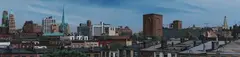 Richard Weiss, Brooklyn Rooftop, Oil on canvas