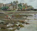 William Woodward, Low Tide at le Conquet, Oil on canvas