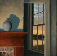 Edward Gordon, November Sky, Oil on board