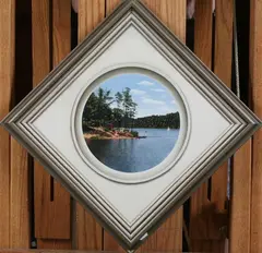 Jane Mihalik, View of Lake Laura, Oil on board