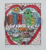 James Rizzi, A Big Apple, Mixed media
