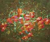 City in Green by Yankel Ginzburg, Mixed media, offered Sep 2012
