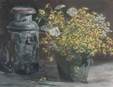 Edward Shepherd, Blackeyed Susans, Watercolor.