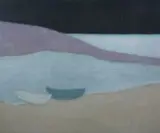 Jean Meisel, Night Beachscape, Oil on canvas