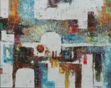 Lucker, Abstract Compostion, Oil on canvas