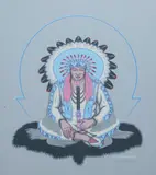 Fred Beaver, Peace Pipe, Color print