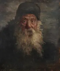 Orloof, The Centenarian, Oil on board