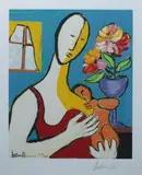 Anthony Quinn, Mother and Child, Color serigraph