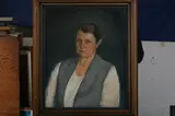 Portrait of Woman in Gray Vest by Continental School, PORTRAIT OF WOMAN IN GRAY VEST, oil on canvas, offered Nov 2012