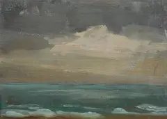 Albert Steeman, Seascape, Oil on canvas