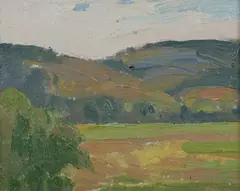 Arthur James Beaumont, Mountain Study, MOUNTAIN STUDY, oil on board