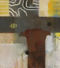 Lene Noer, Untitled, oil on canvas 160.5 x 141.5cm