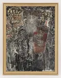 Zdzislaw Lachur, Untitled, mixed media on canvas laid down on board 60 x 44cm Framed 66 x 51cm
