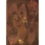 Francisco Toledo, Untitled, Óleo y arena sobre tela