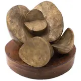 Waldemar Sjölander, Semilla de plátano, Escultura en bronce con base de madera