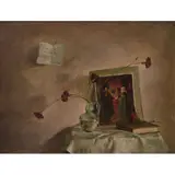 Ramón Gaya, Homenaje a Juan van Eyck, Óleo sobre tela