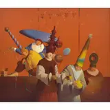 Fernando Garrido, El festín de los milagros, Óleo sobre tela