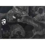 Alberto Gironella, Homenaje a Velázquez, Francisco Lezcano en su taller, Tinta sobre papel