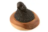 Lote Con Precio de Recuperación, VÍCTOR CHA'CA, Escultura en bronce en base de madera