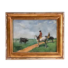 Para un matador de toro by Anónimo, Óleo sobre tela, offered Feb 2022