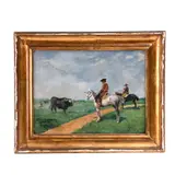 Anónimo, Para un matador de toro, Óleo sobre tela