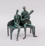 Dedicación by José J. "shalom" Almanzor, Escultura en bronce patinado 7/50, offered Feb 2022