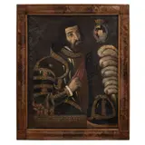 Horacio Rentería Rocha, RETRATO DE HERNÁN CORTÉS, Óleo sobre tela