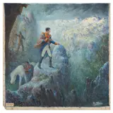 Salvador Tarazona, Simón Bolivar cruzando Los Andes, Óleo sobre tela
