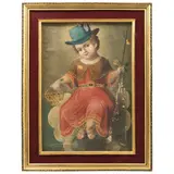 Santo Niño de Atocha, MÉXICO, SIGLO XIX, Óleo sobre tela