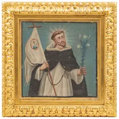 Santo Domingo, MÉXICO, SIGLO XVIII, Óleo sobre tela