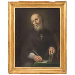 San Agustín, MÉXICO, SIGLO XIX, Óleo sobre tabla