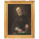 San Agustín, MÉXICO, SIGLO XIX, Óleo sobre tabla