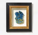 Bernd Schwarzer, "Eurokopf (Gold-Blau)"