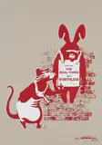 Like The Real Thing But Worthless (rot) by Not By Banksy By Not Not Banksy, 2019, Farbserigrafie auf Karton, sold Sep 2020