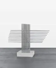 18 Levels by Yaacov Agam, 1971, Edelstahl, verchromt, sold Dec 2020