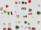 Vegetables by Jim Dine, 1969, Jeweils: Farblithografie und Collage auf Bütten, sold Nov 2020