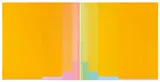 Karl Gerstner, Metachromes Diptychon (Chromorphose 1.03/1.04), 1976, Jeweils: Lackfarbe auf Aluminiumblech auf Holzplatte (Nitro auf Phenolharz)