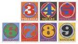 Robert Indiana, Polygons, 1975, screenprint in colors on Arches 88